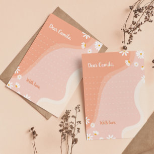 Remerciements Carte de note capsule temporelle Groovy Daisy