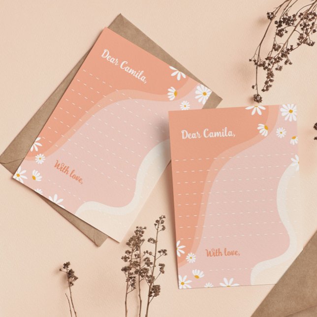 Remerciements Carte de note capsule temporelle Groovy Daisy (Créateur téléchargé)