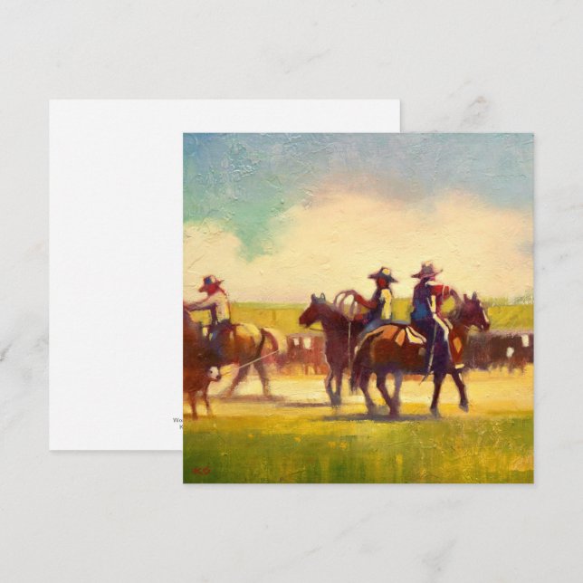 Remerciements Carte de note carré (Devant / Derrière)