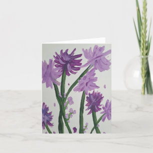 Remerciements Carte de note Lavendar Bell Flowers