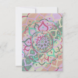 Remerciements Carte de note Mandala