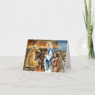 Remerciements Carte de note Mary & Joseph Blanc à l'intérieur de