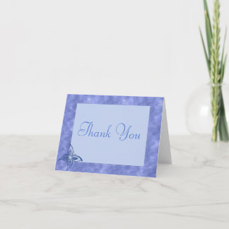 Remerciements Carte de note papillon
