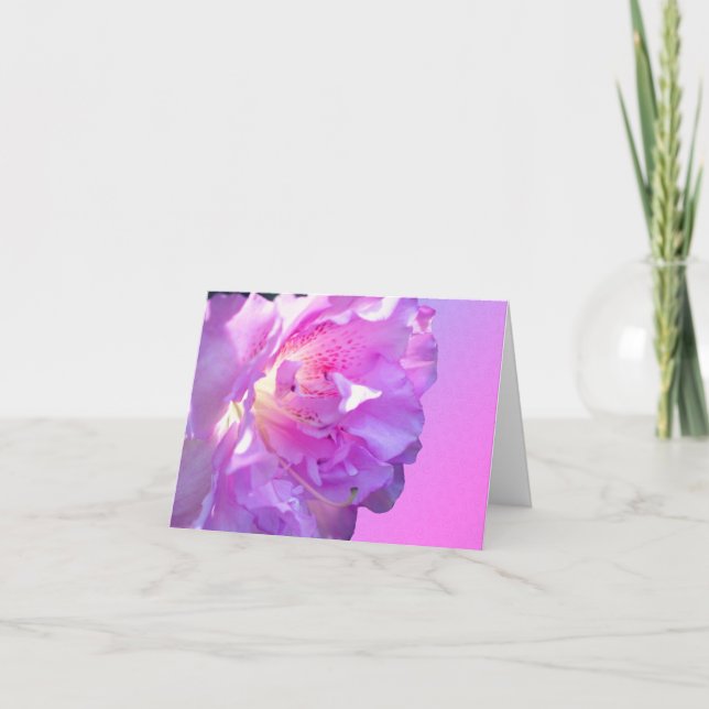 Remerciements Carte de note personnalisée Pink Azalea (Devant)