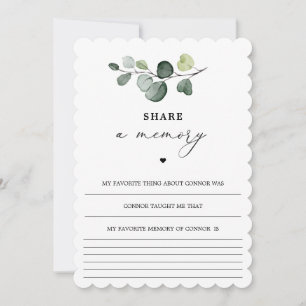 Remerciements Carte de partage de mémoire personnalisée pour fun