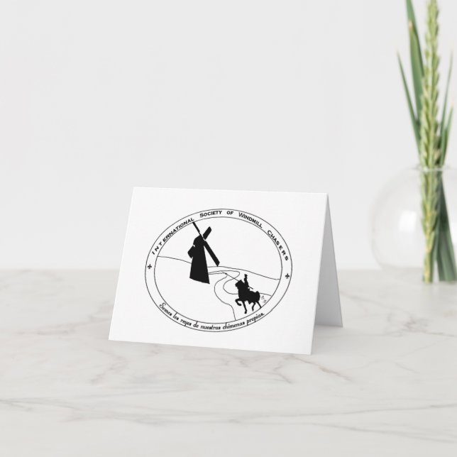 Remerciements Carte de poursuite pour moulin à vent (Devant)