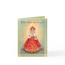 Carte de prière de l'Enfant de Prague