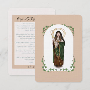 Remerciements Carte de prière St Brigid of Kildare