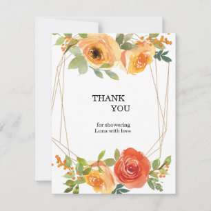 Remerciements carte de remerciement