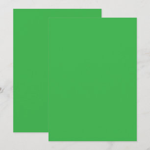 Remerciements Carte de remerciement à bordure verte minimale