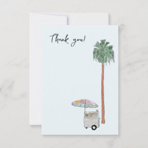 Remerciements Carte de remerciement aquarelle de Los Angeles