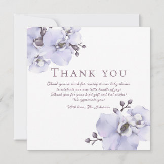 Remerciements Carte de remerciement Baby Shower - Appréciation f