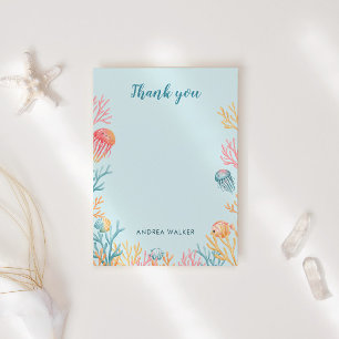 Remerciements Carte de Remerciement Baby Shower Les Animaux Sous