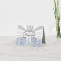 Carte de remerciement Baby Shower Little Prince Di