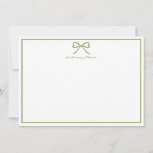 Remerciements Carte de Remerciement Baby Shower Ruban Prépa