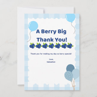 Remerciements Carte de remerciement Berry Big Thank You