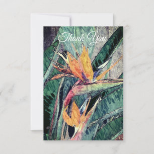 Remerciements Carte de remerciement Bird of Paradise