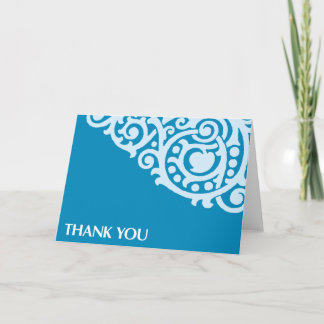 Remerciements Carte de remerciement-Bleue