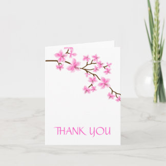 Remerciements Carte de remerciement Cerisier en fleurs