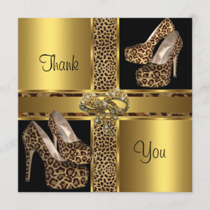 Remerciements Carte de remerciement chaussures à talons hauts lé
