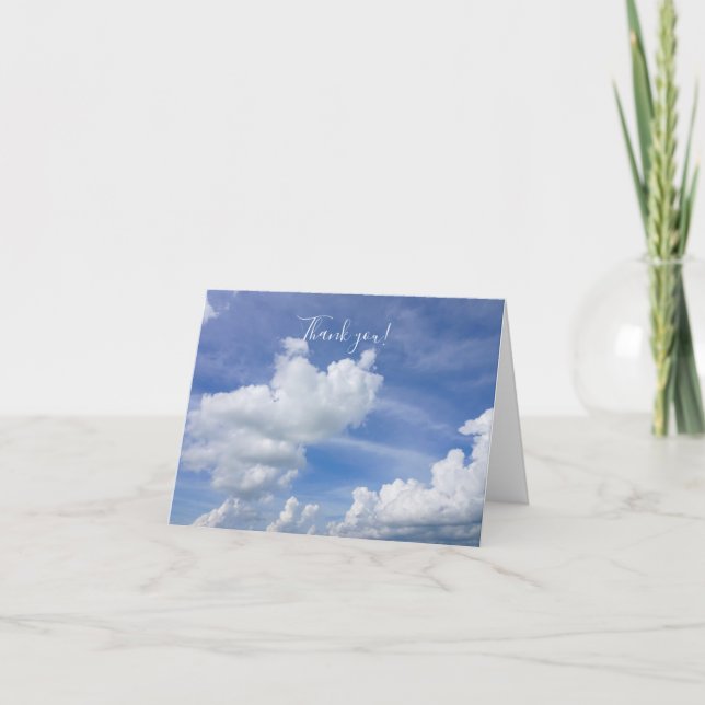 Remerciements Carte de remerciement Cumulus Puffs (Devant)