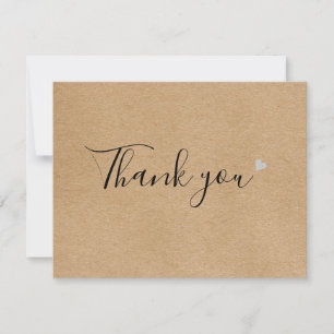 Remerciements Carte de remerciement d'affaires simple script rus