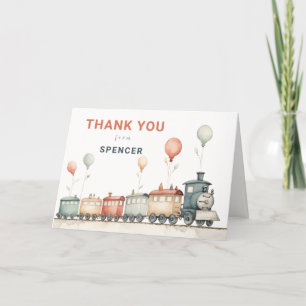 Remerciements Carte de remerciement d'anniversaire pliée sur le 