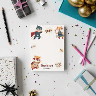Remerciements Carte de remerciement d'anniversaire pour enfants