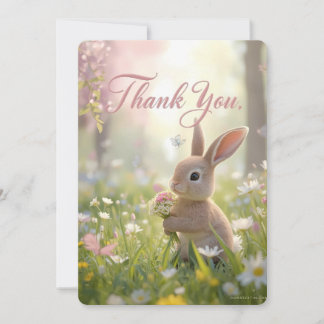 Remerciements Carte de remerciement d'anniversaire Sweet Bunny M