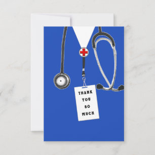 Remerciements Carte de remerciement de docteur