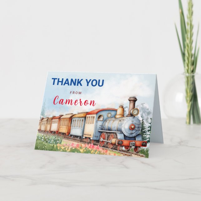 Remerciements Carte de remerciement de joyeux anniversaire pliée (Devant)