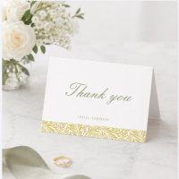 Carte de remerciement de mariage Elegant Island Ci