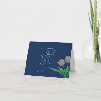 Remerciements Carte de remerciement de mariage florale aux tulip