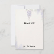 Carte de remerciement de mariage French Chateau Wi