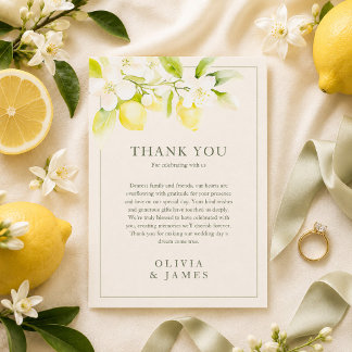 Remerciements Carte de remerciement de mariage Jardin de fleurs 