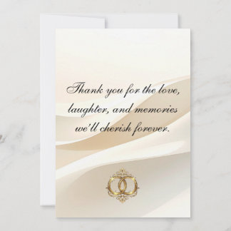 Remerciements Carte de remerciement de mariage moderne