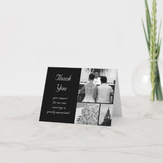 Remerciements Carte de remerciement de mariage personnalisable