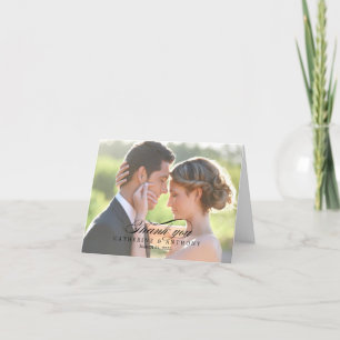 Remerciements Carte de remerciement de mariage Pure Elegance - N