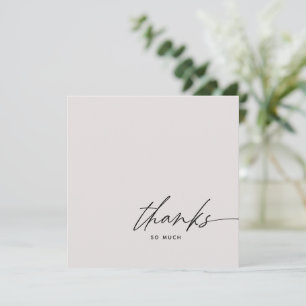 Remerciements Carte de remerciement de mariage rose blush