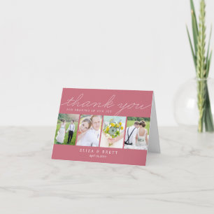 Remerciements Carte de remerciement de mariage Sweet Collage - R