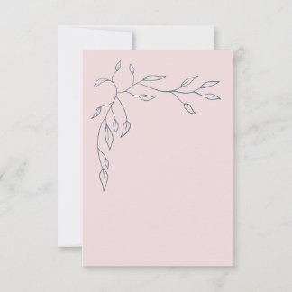 Remerciements Carte de remerciement de mariage vierge Feuilles R