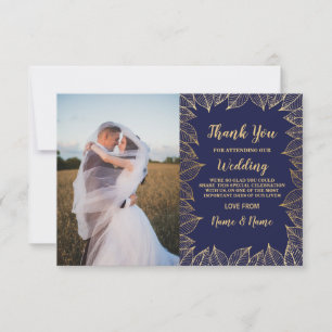Remerciements Carte de remerciement de photo Engagement Mariage 