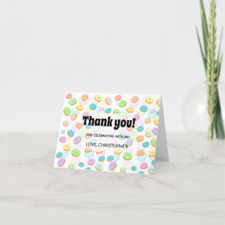 Remerciements Carte de remerciement Donuts