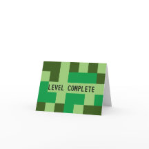 Carte de remerciement du joueur pour niveau complé