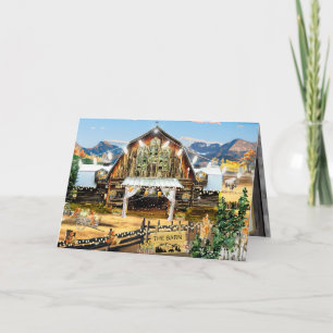 Remerciements Carte de remerciement Evergreen Fall Harvest Barn