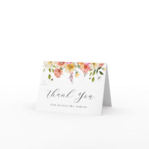 Carte de remerciement Fleur et Miel