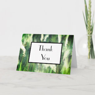 Remerciements Carte de remerciement Green Grass Dreamy