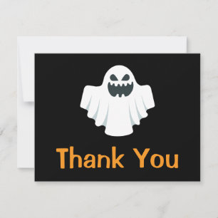 Remerciements Carte de remerciement Halloween Fantôme Épouvantab