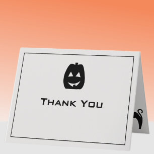 Remerciements Carte de remerciement Halloween pour ami de fête o
