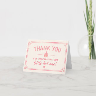 Remerciements Carte de remerciement Little One Hot